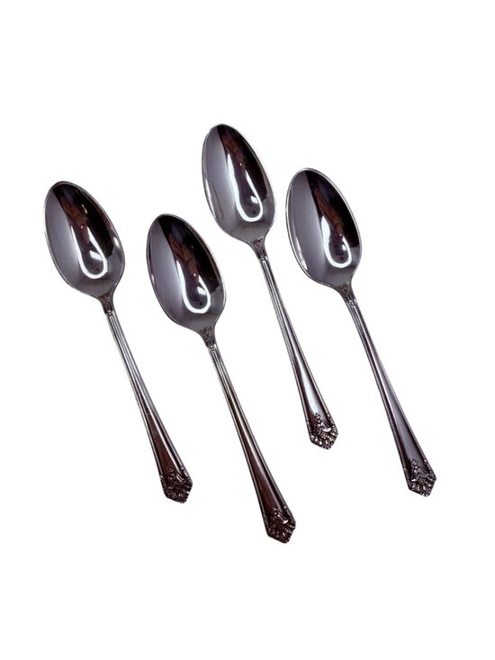 International Silver Other - 4 Teaspoons Spoon Her Majesty Silverplate Flatware 1931 International Silver